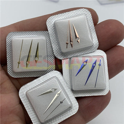 Arrow-shaped non-luminous watch hands set for Orient 46941 46943 movement, precise fit and durable design