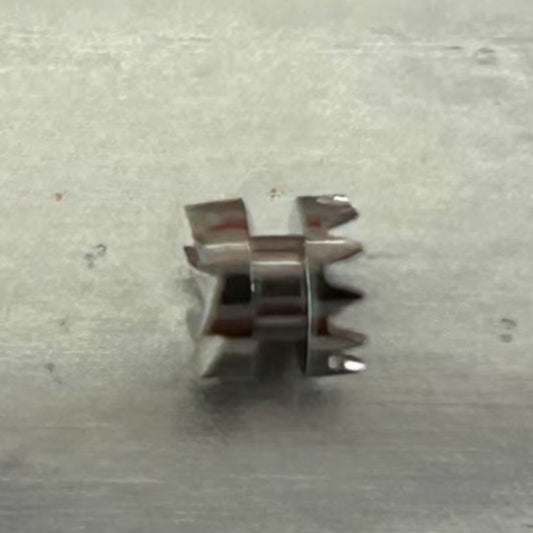 Sliding pinion clutch for Swiss ETA2000 watch movement, precise fit for smooth time adjustment.