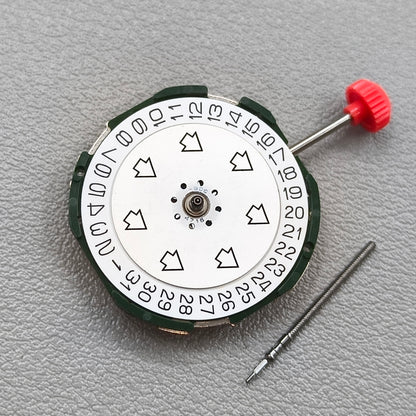 Japan Miyota 2105 Date@3 Single Calendar Movement White Dial Arrow Pattern