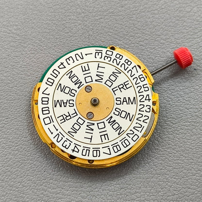 Swiss ESA 9183 Watch Quartz Movement Double Calendar 3 Hands