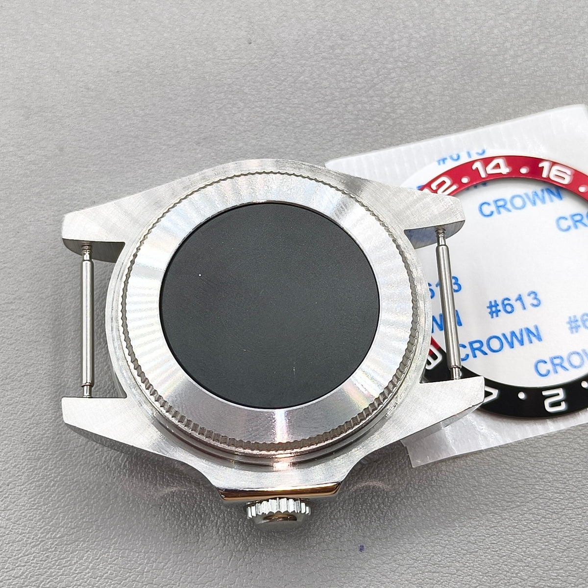 44mm Watch Case for Deep SEA for NH34 NH35 NH36 Black Red Bezel Solid Back