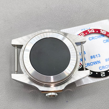44mm Watch Case for Deep SEA for NH34 NH35 NH36 Black Red Bezel Solid Back