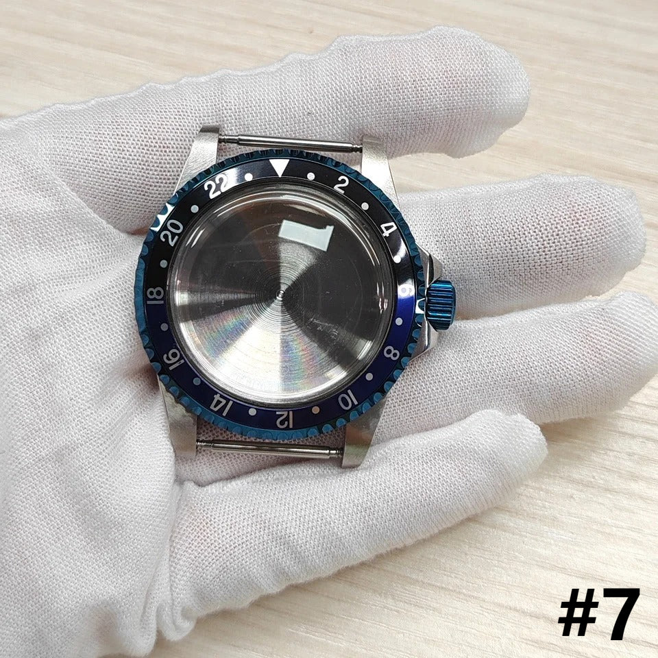39.5mm Stainless Steel Watches Case with Bezel & Acrylic Glass for NH35 NH36