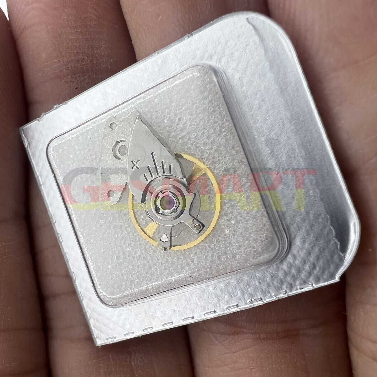 Japan-made Miyota 9015 watch balance wheel with splint, precision component for smooth movement.