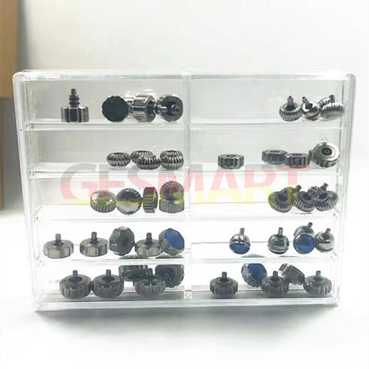 Pumpkin-shaped watch crown for quartz and mechanical movements, compatible with various watches.