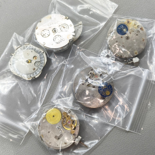 5 PIECES China Automatic Mechanical Movement Random Ship for Disassembled Practice