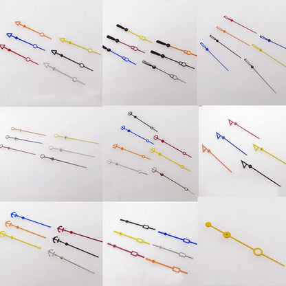 Green luminous wristwatch second hands for NH35 NH36 7s36 movements, colorful, high quality, brand compatible.