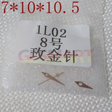 7x10x10.5mm Golden/Rose Golden Arrow Shape Watch Hands for Miyota 1L02 Movement