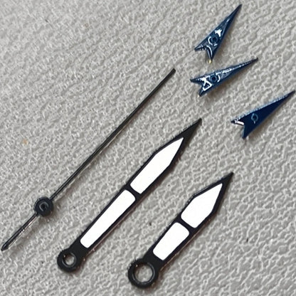 15mm Blue Small Second Hand Black Trim Watch Hands for OS10 OS60 OS80 Movement