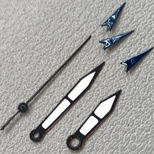 15mm Blue Small Second Hand Black Trim Watch Hands for OS10 OS60 OS80 Movement