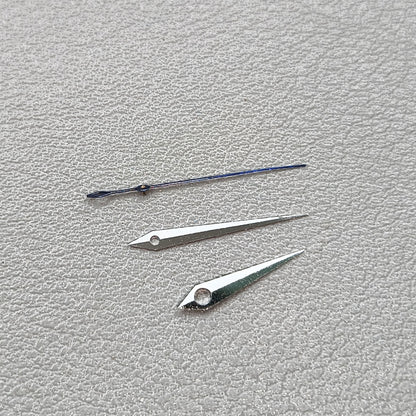 2 Sets Silver+Black Rhombus Tail No Lume Watch Hands for NH35/36 NH38 NH72 NH70