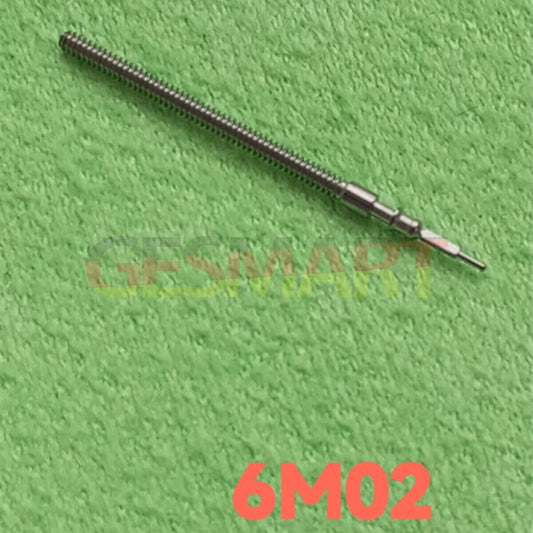 Movement watch winding stem spare parts for Miyota 6M02, compatible with precision watch repairs.
