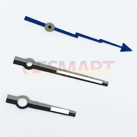 Lightning second hand with silver trim and green lume, compatible with ETA2834/2836/2824 movements, ideal for watch repair and customization.