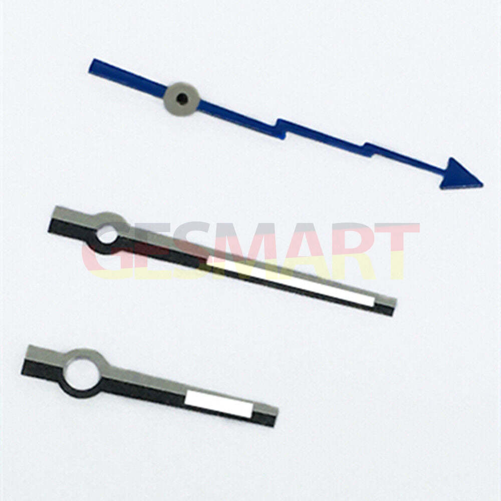 Lightning second hand with silver trim and green lume, compatible with ETA2834/2836/2824 movements, ideal for watch repair and customization.