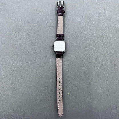 33mm Dandong Manual Mechanical Watch Golden Dial Golden Square Case 17 Jews