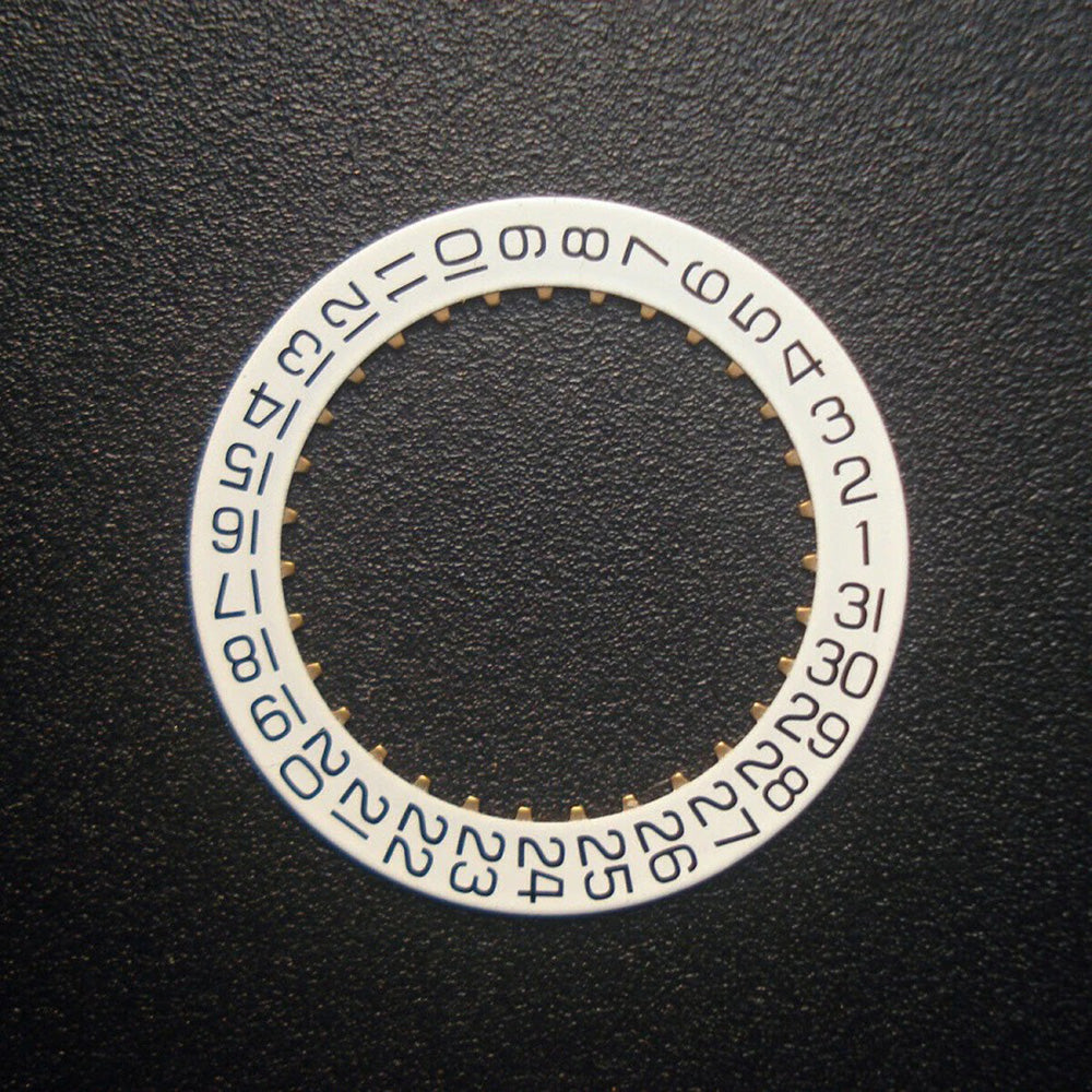 Date wheel disc replacement set for ETA 2804-2 watch movement, 2 of 5PCS, precision repair parts.