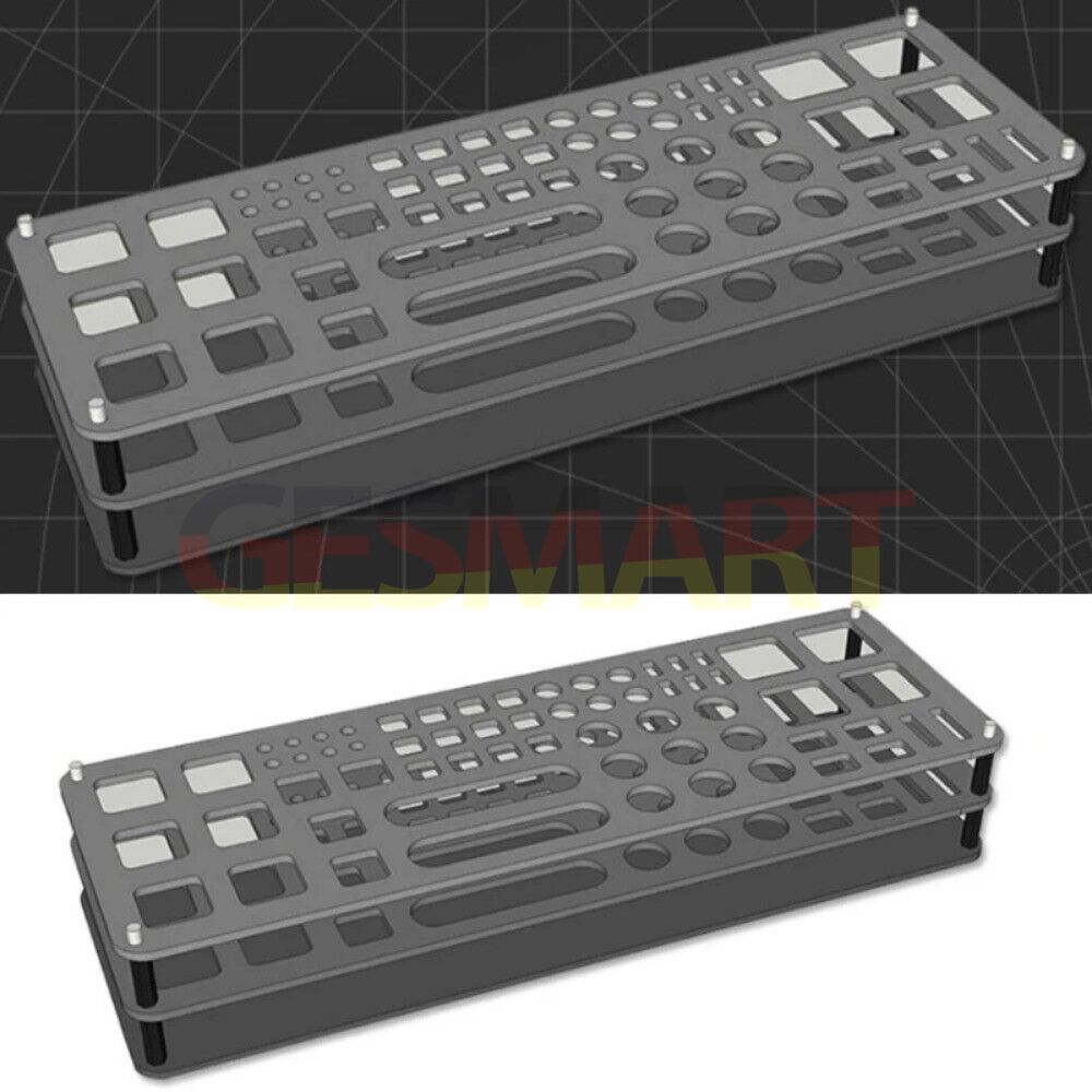 Multi-functional tool stand organizer with screwdriver storage, ideal for neat and efficient workspaces.