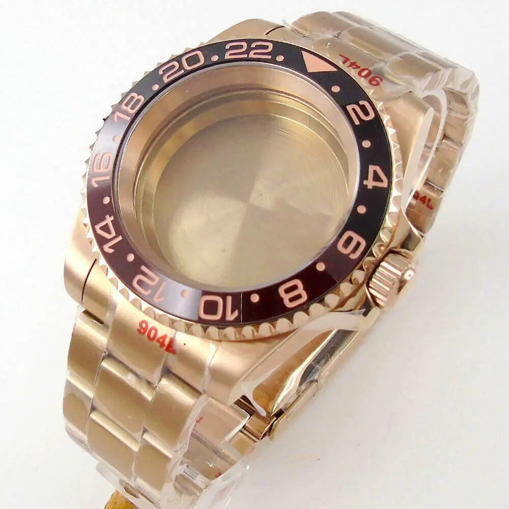 40mm Ceramic Bezel Watch Case Fit NH34 NH35 NH36 2824 2836 Miyota 8215 8205