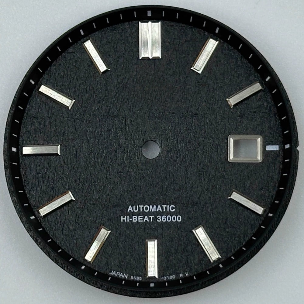 Black Datejust NO Lume 33mm watch dial for NH35 NH36 movement, precision modified.