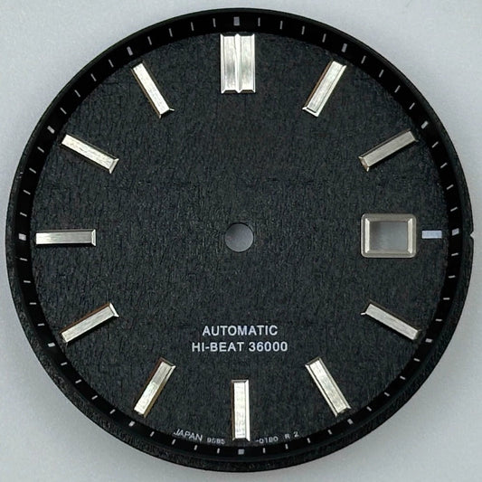Black Datejust NO Lume 33mm Modified Watch Dial for NH35 NH36 Movement
