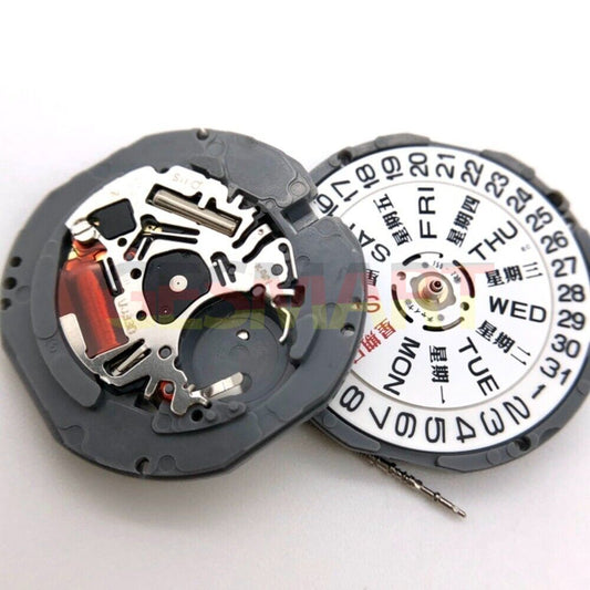 Hattori Epson TMI VJ33 quartz watch movement, precise Japan-made mechanism for accessories.