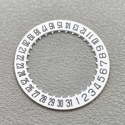 White Special Font Date Disk Wheel Date Wheel for Miyota 8215 Movement Date@6