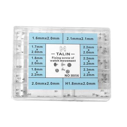 Box of 10 mixed-size watch movement securing screws for NH35, ETA 2836, 2824-2, 8200 repair ? precise watch accessory.