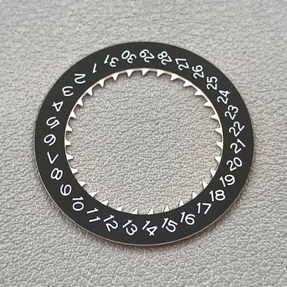 Date@3 Level Font Black Date Disk Wheel Date Wheel for NH35 Movement