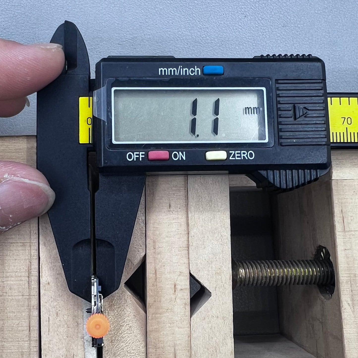 Japan Miyota 1L45 quartz movement with small second hand, precise watch accessory for repair and customization.