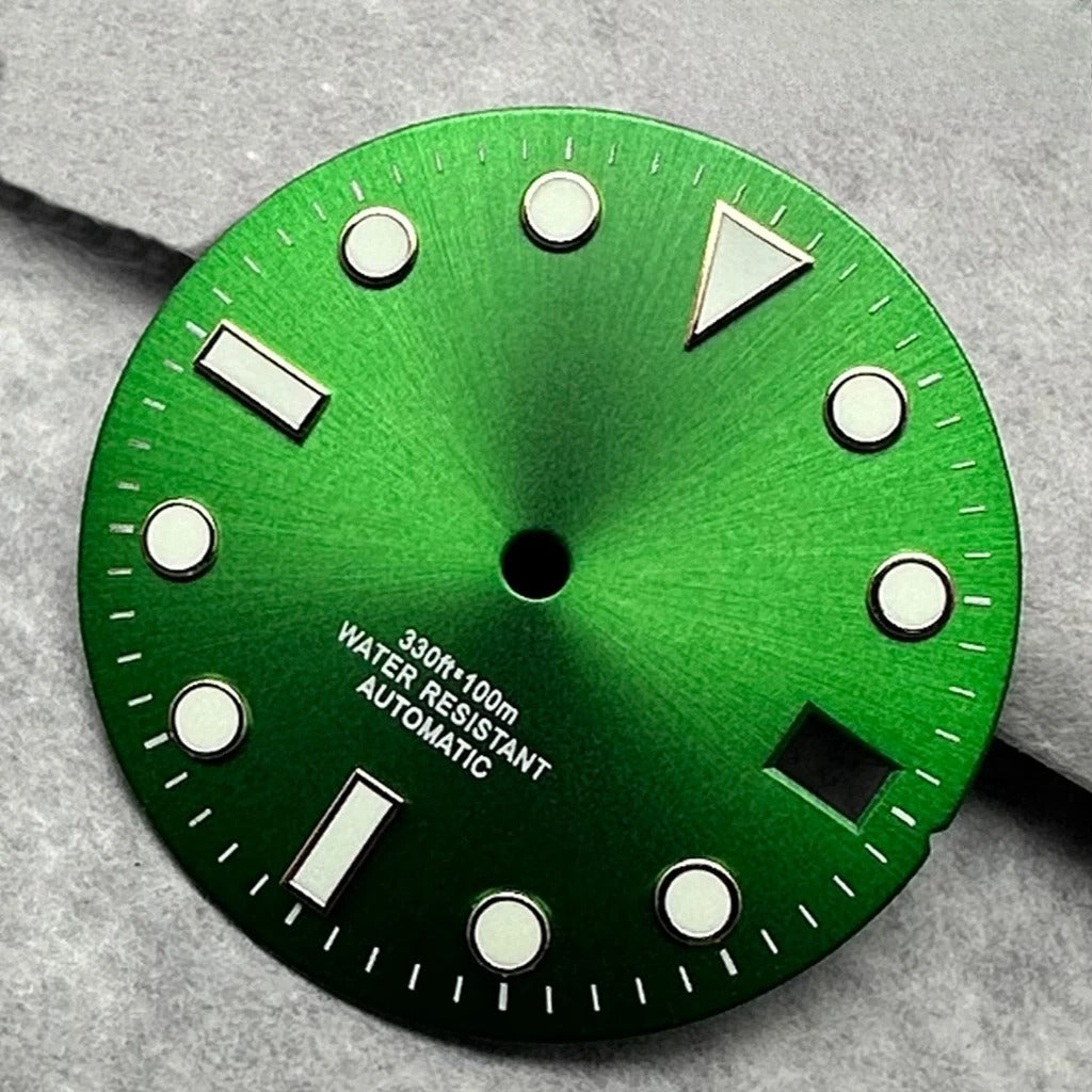 28.5mm Multicolor Watch Dial with Date Window Luminous Dial Fit NH35 /NH36/4R/7S