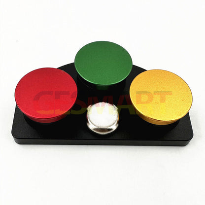 Die-cast alloy oil cups stand with 3 containers for watch repair and replacement tools.