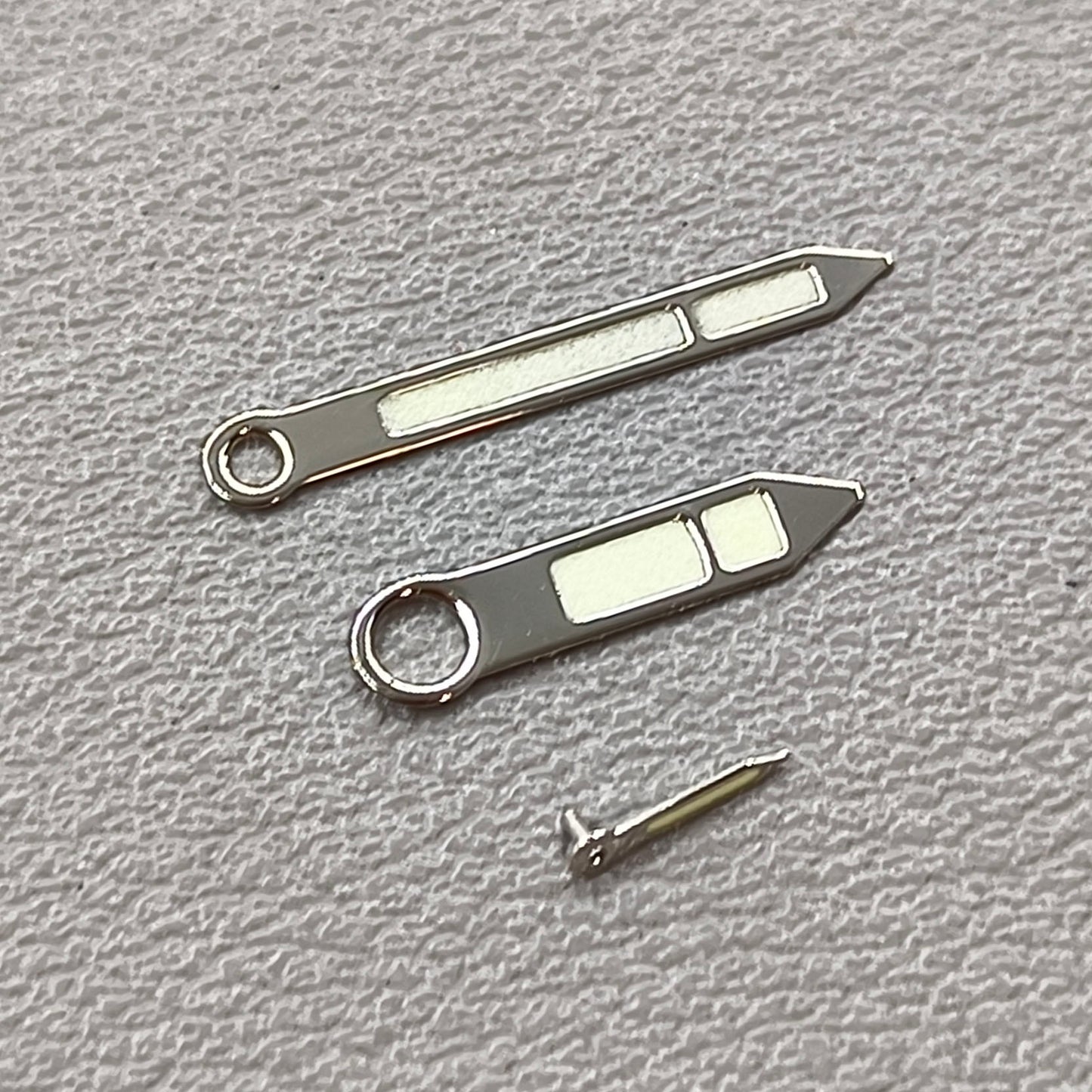 Green Luminous Silver Trim Watch Hands for ST3600/ST3620/ETA6497/6498