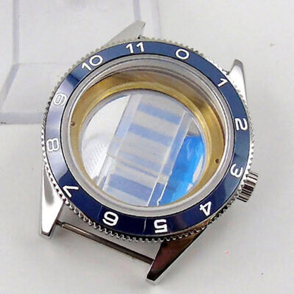 Modified 10ATM 41mm Sapphire Glass Watch Case Fit 8215 NH35 NH36 ETA 2824 2836