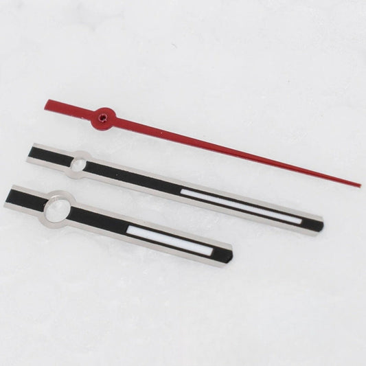 Red second hand watch hands for ETA2836, 2824, 2892A2 movements, 13.5x17.5x19mm, M021 brand.
