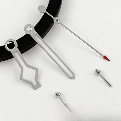 Silver Watch Hands with Green Luminous for VK63 VK64 5 Hands Quartz  Movement