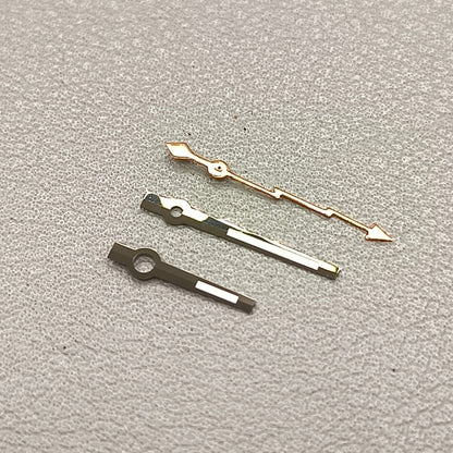 Rose Golden Lightning Second Hand Black Trim Watch Hands for NH35 NH36 7S26 7S36