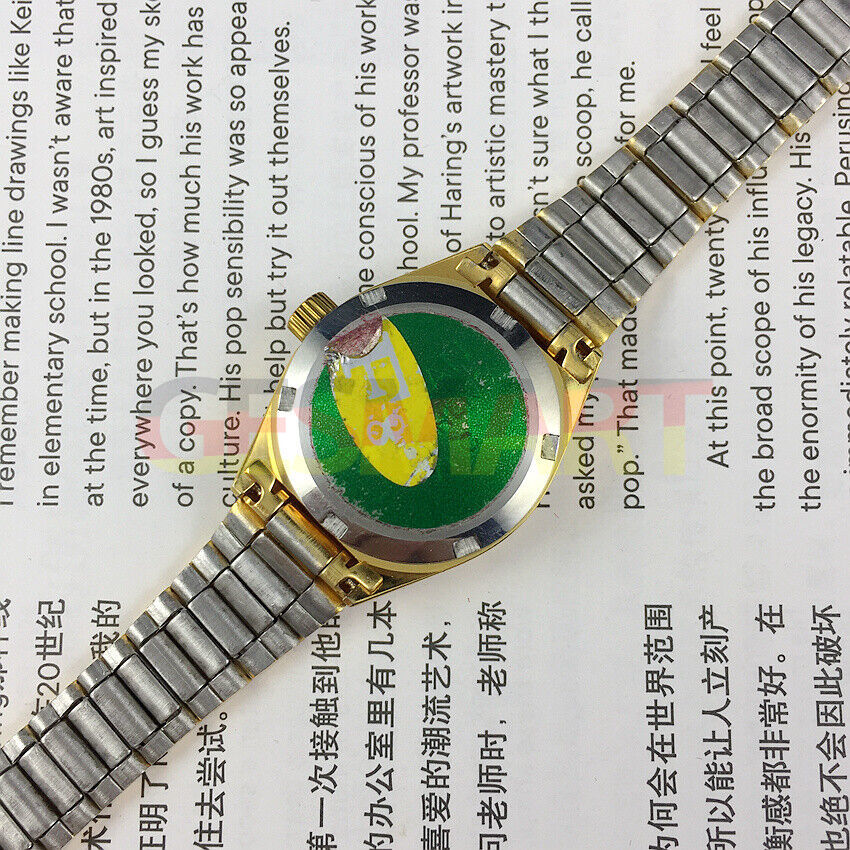 26mm China-made lady manual mechanical watch with grey dial, golden nail markers, 19 jewels