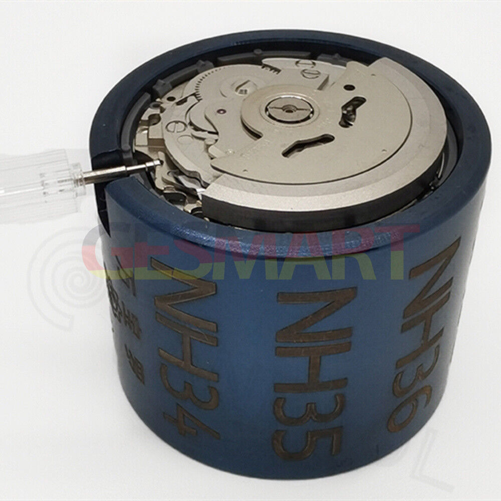 Stainless steel watch movement holder for Miyota NH35 NH36 7S26 7S36 4R36, durable and precise.