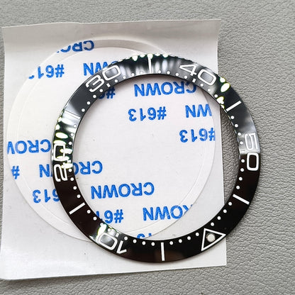 41.5mm /32.5mm Black Ceramic Bezel White Font Watch Bezel Insert