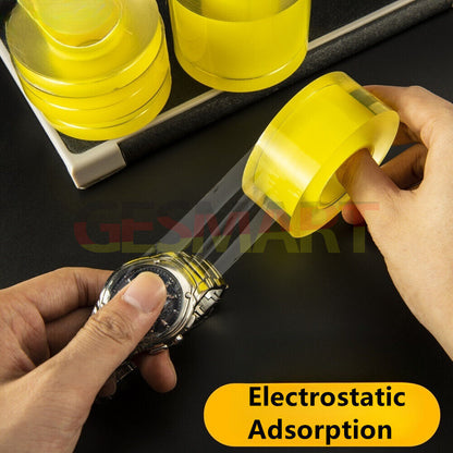 Film de protection transparent de 12 à 160 mm pour montres, bijoux, bracelets en cristal argentés