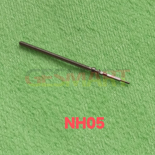 Movement watch winding stem for NH05 movement, durable spare part for precise watch repair.