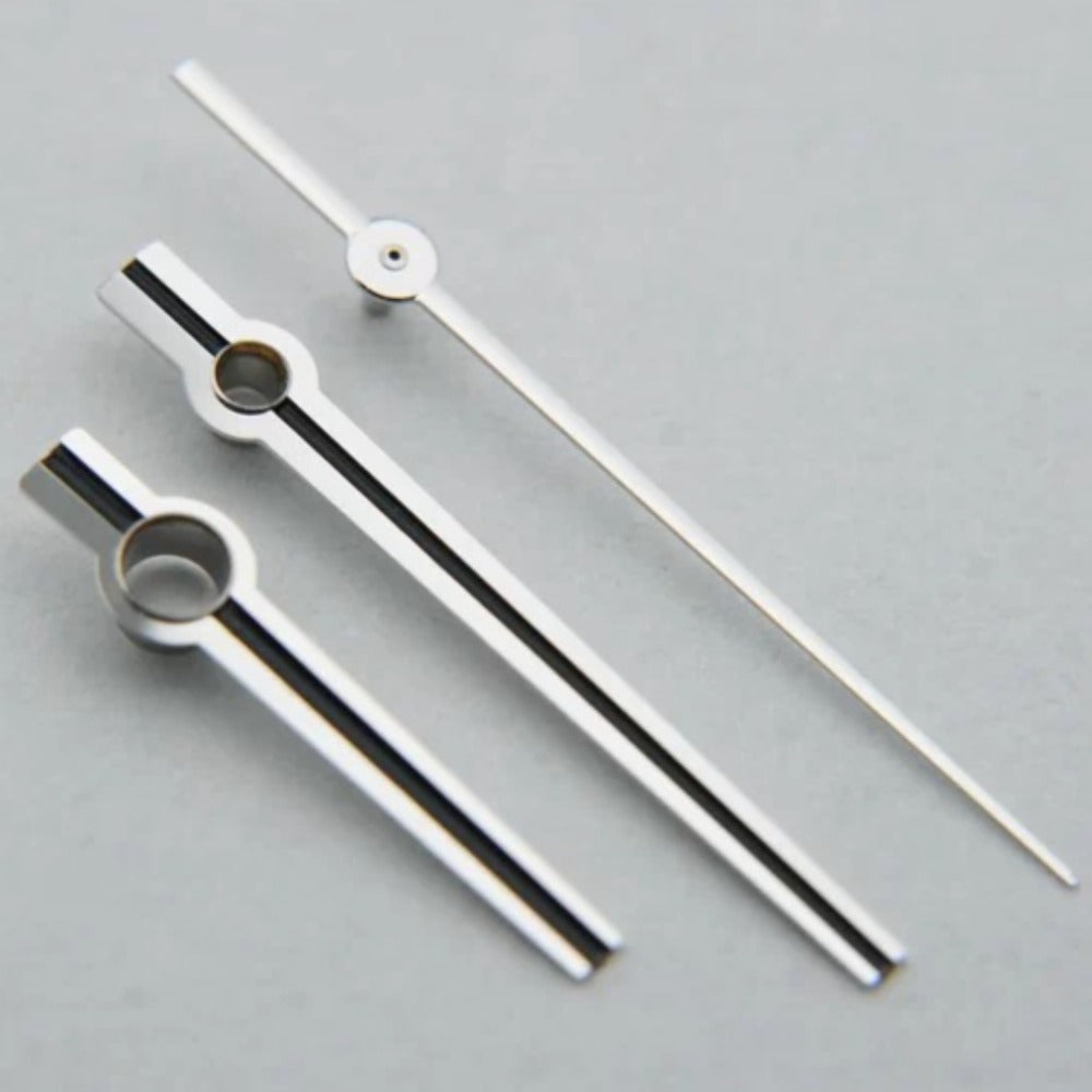 High Cannon black and silver watch hands by High Cannon, compatible with 3155 Mechanical Movement Datejust 40 Series.