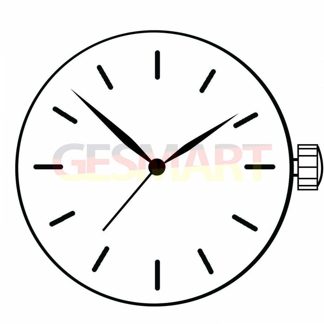 Japan Made Hattori Epson TMI VX51 quartz watch movement with stem, precise timekeeping component for repairs