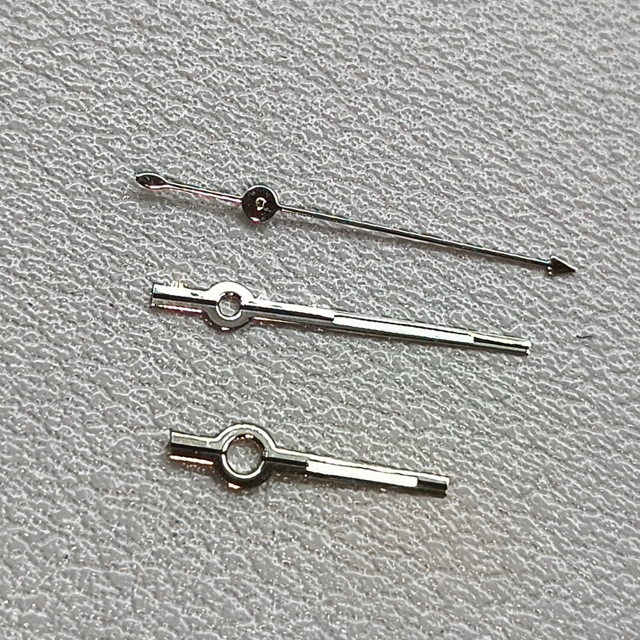 2 Sets/Pack Black+Silver Trim Watch Hands for Seagull ST6 Mechanical Movement