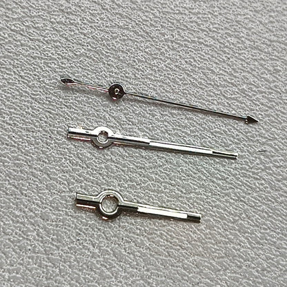 2 Sets/Pack Black+Silver Trim Watch Hands for Seagull ST6 Mechanical Movement