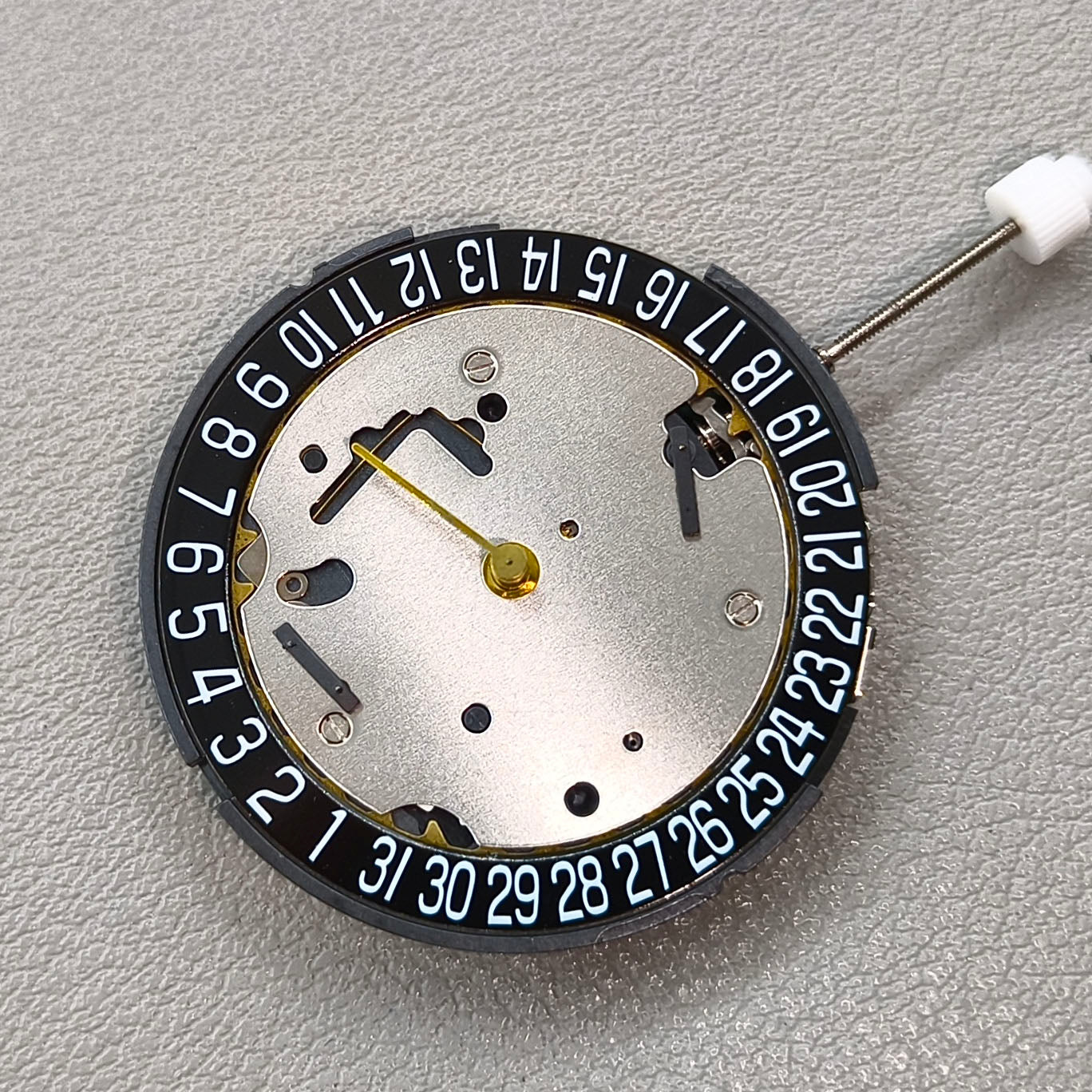 Swiss ISA8371 8371B Quartz Movement Black Disk Small Second@3/9 Date@6