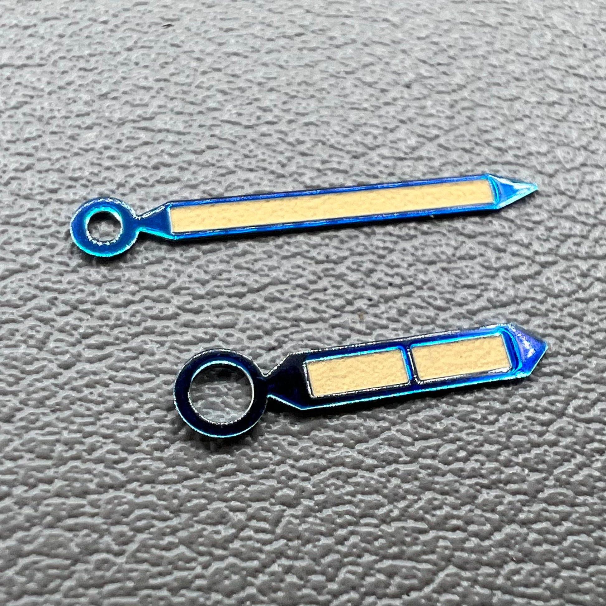 Green luminous blue trim watch hands set for ST3600/ST3620 ETA6497/6498 mechanical movement.