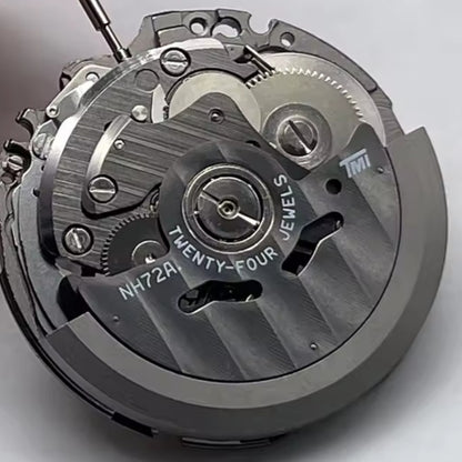 Nouveau mouvement automatique noir creux Seiko SII NH72 NH72A fabriqué au Japon