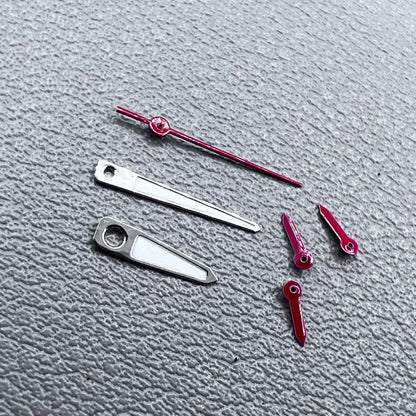 2 Sets Red Second Hand White Pointed Watch Hands for Miyota OS10 OS20 OS60 OS80