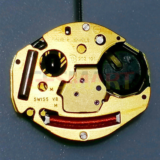 Montre <tc>ETA</tc> 902.101 à quartz, mouvement 3 aiguilles, fabrication suisse